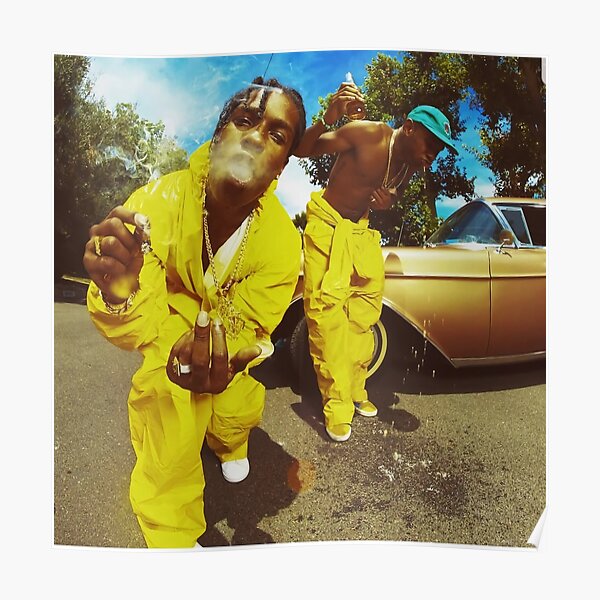 Yellow Rocky And Tyler Smoke Poster RB1608 product Offical tyler the creator Merch