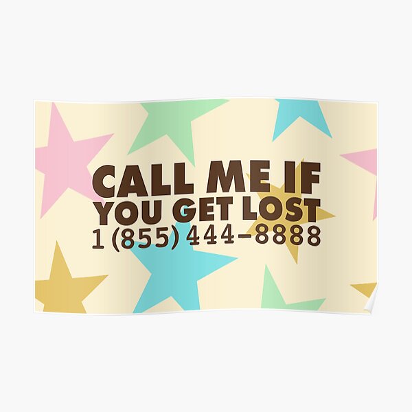 TYLER, THE CREATOR "CALL ME IF YOU GET LOST" POSTER Poster RB1608 product Offical tyler the creator Merch