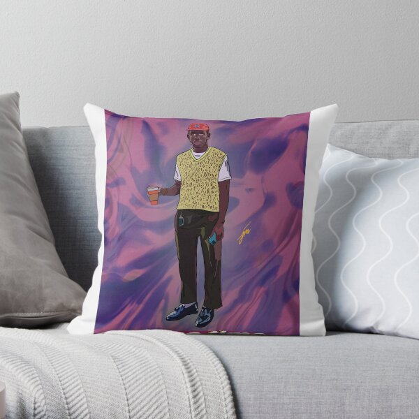 Coffee time with Tyler the Creator  Throw Pillow RB1608 product Offical tyler the creator Merch